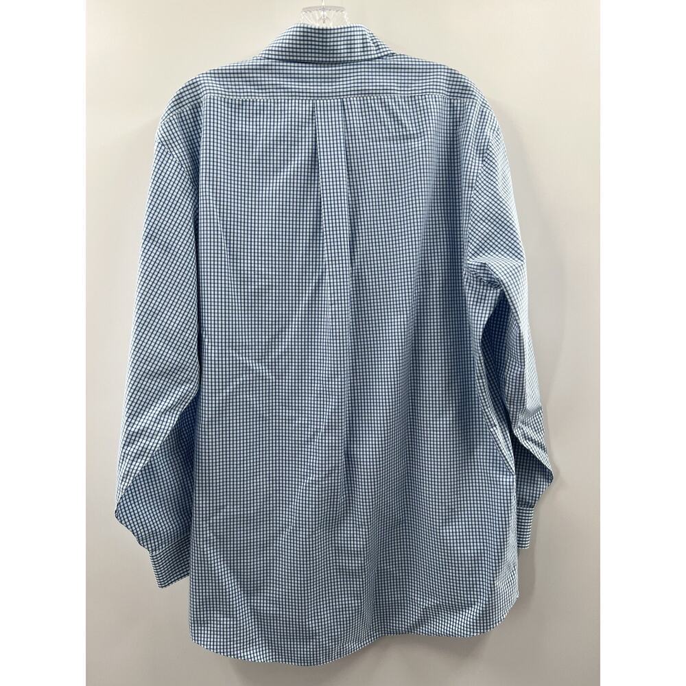 Brooks Brothers Men’s Long Sleeve Regent Button Up Check Shirt No Iron Size 16.5 - Picture 7 of 8